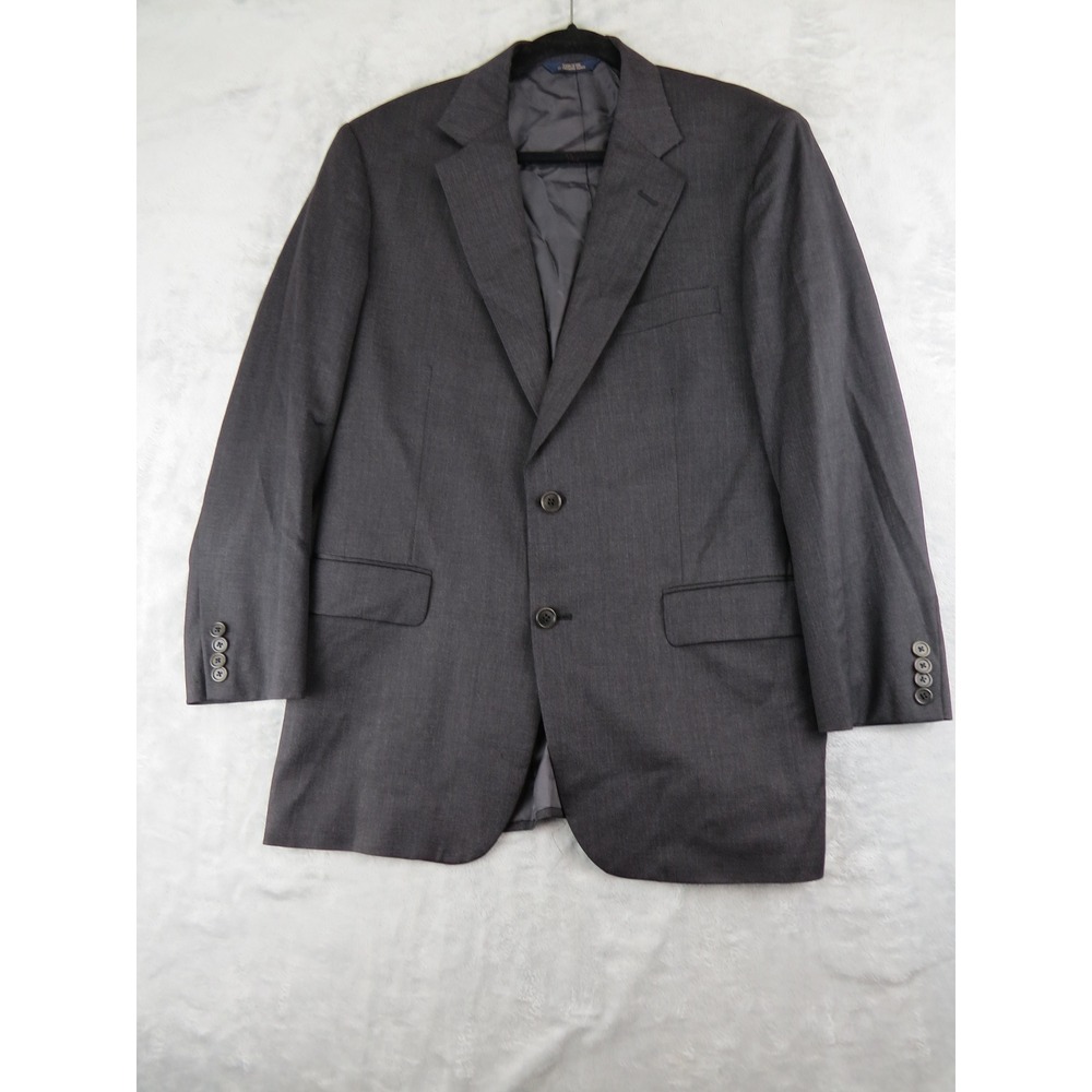 Brooks Brothers 1818 Madison Blazer Mens 42R Charcoal Grey Wool Suit Jacket